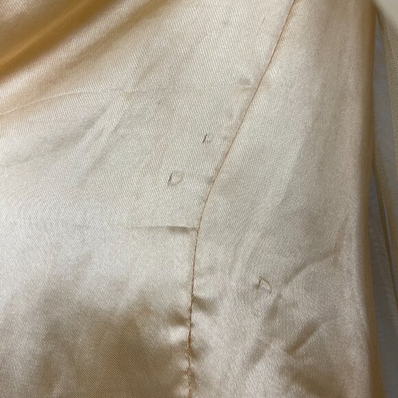 Beaded Dress Velvet Girls Maxi Red Cream Halter Tank Dance‎ Detailed FLAWS - Picture 13 of 16